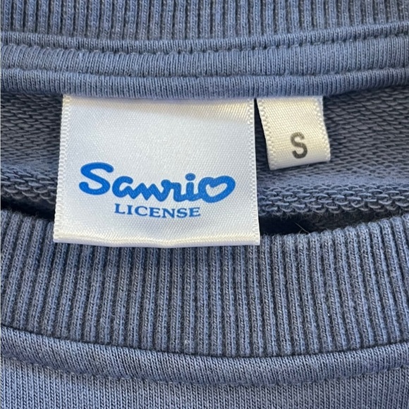 Sanrio My Melody Kuromi Graphic Print Sweatshirt Blue sz Small - Picture 3 of 7